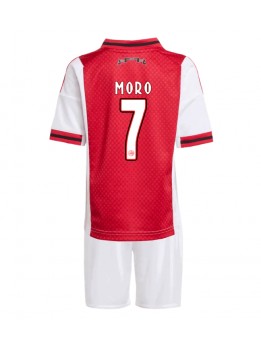 Ajax Raul Moro #7 Replika Hemmakläder Barn 2025-26 Kortärmad (+ byxor)